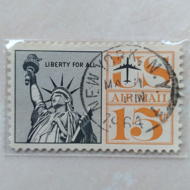 

Perangko Prangko Kuno USA Amerika Ptg Liberty 1961 Cap Bagus New York - YN1609