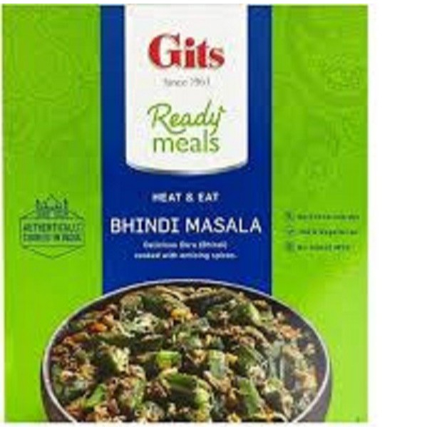 

GITS READY MEALS BHINDI MASALA 300G / Heat and Eat Indian Meal