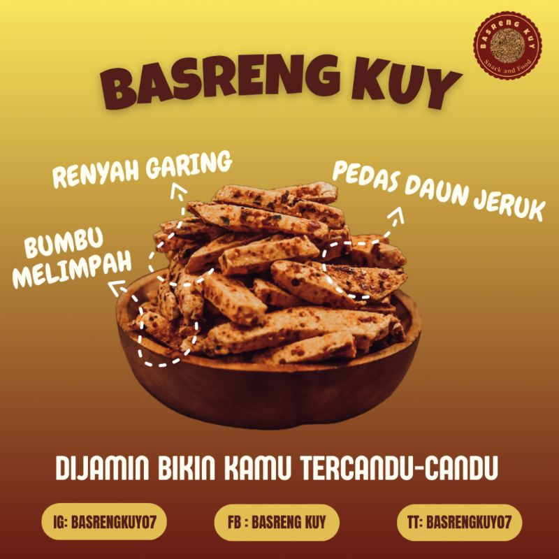 

Basreng Renyah Gurih Pedas Daun Jeruk 500gr