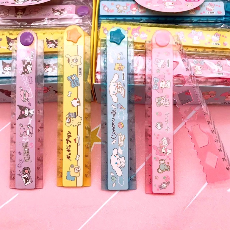 

Penggaris Lipat 30cm ruler mistar lipat / Penggaris Ruler Plastik /penggaris karakter lipat lucu