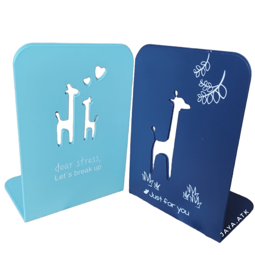 

KF7 BOOK END PEMBATAS BUKU BESI LUCU BENTUK PENYANGGA BUKU BOOKEND HOLDER SANDARAN BUKU BOOK STAND