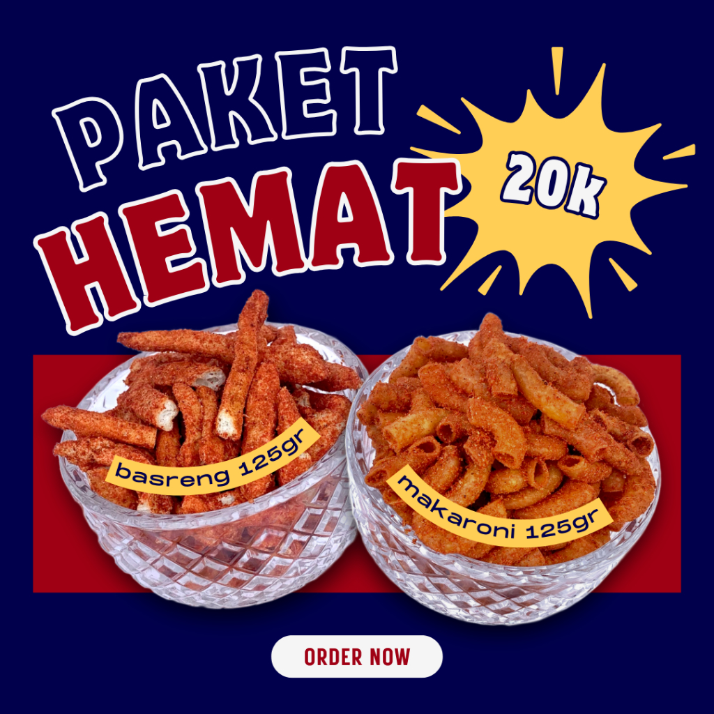 

PAKET HEMAT - Basreng & Makaroni 250 gr