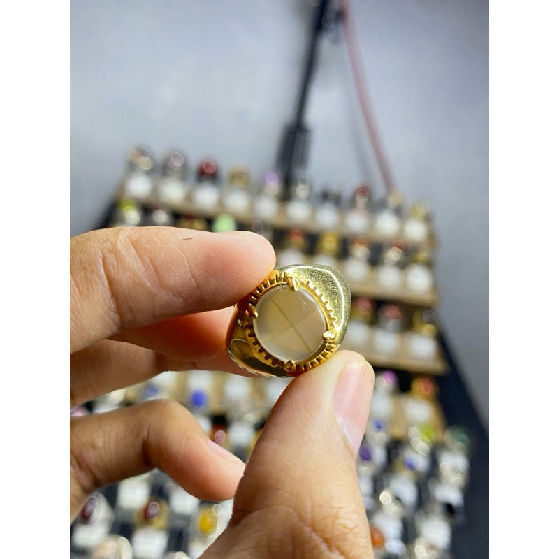 Batu akik junder ( ring titanium)