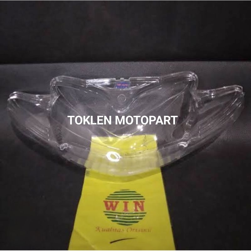 MIKA LAMPU DEPAN SHOGUN 125R, SHOGUN 125 SP 2004-2007 MERK WIN