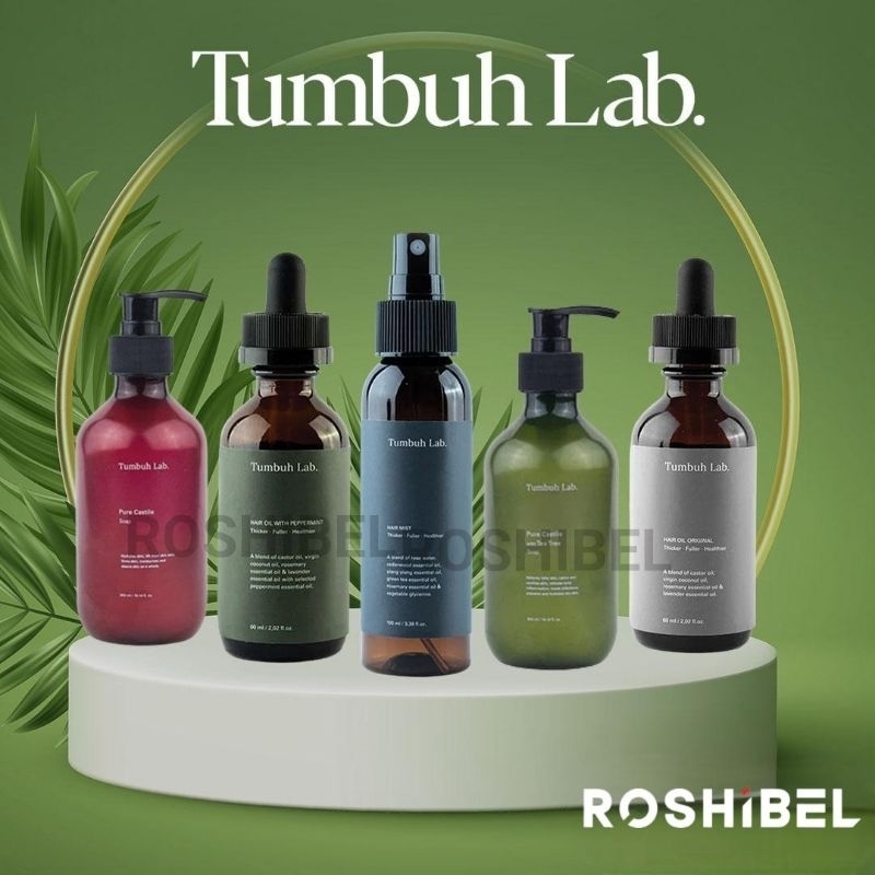 ROSHIBEL - Tumbuh Lab Hair Oil Peppermint | Tumbuh Lab Hair Oil Original | Tumbuh Lab Hair Mist