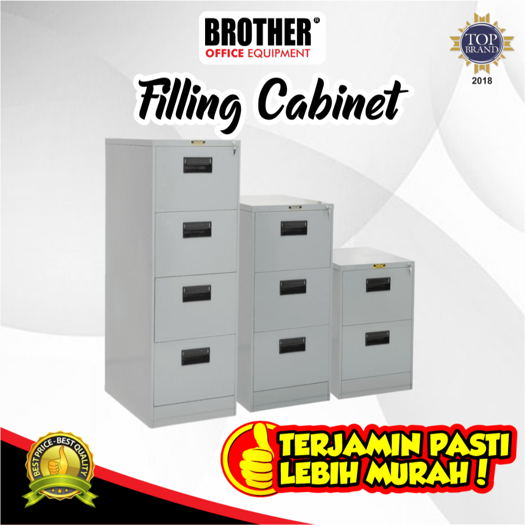 FILLING CABINET BROTHER/ RAK ARSIP/ LEMARI LACI BESI/ LEMARI BERKAS KANTOR - BROTHER B 102/103/104