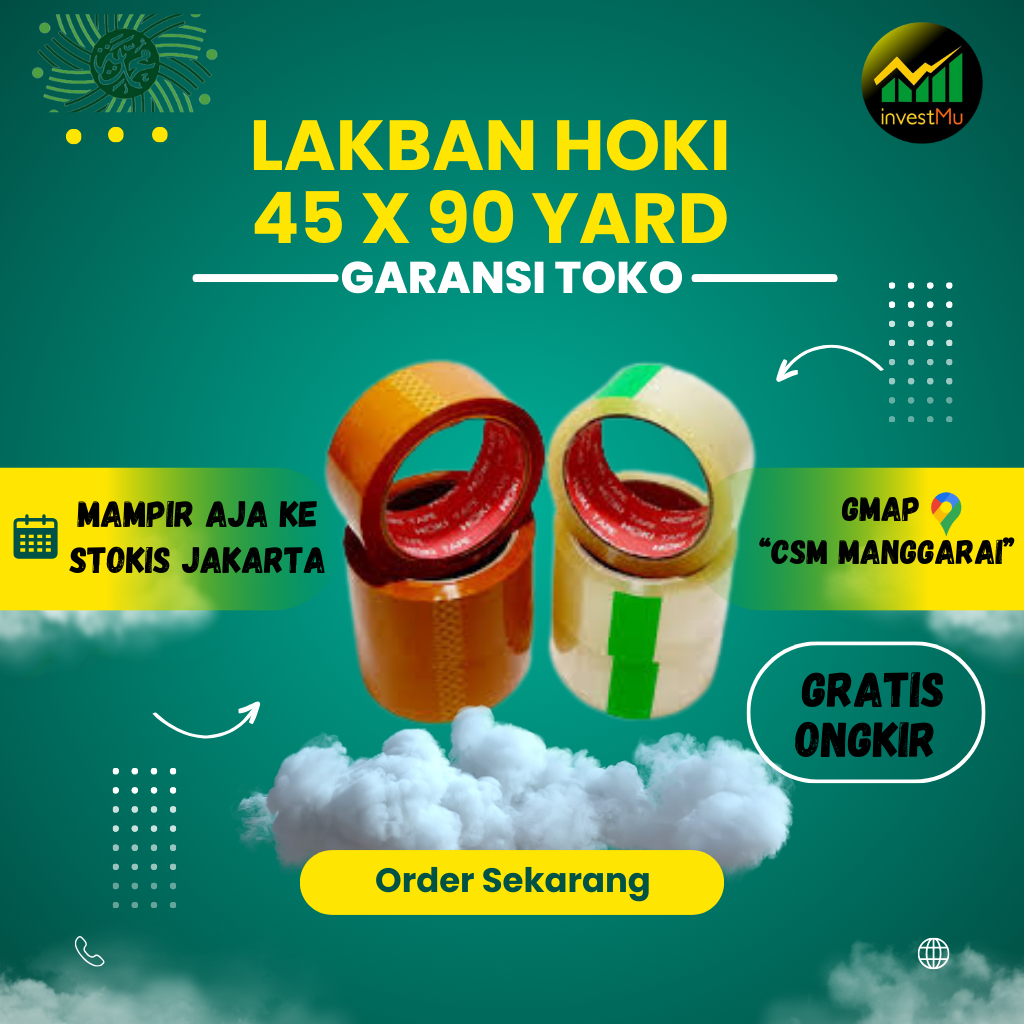 

Lakban Bening - Lakban Cokelat 45mm x 90yard (real 90yard) Berkualitas produk original SUMU