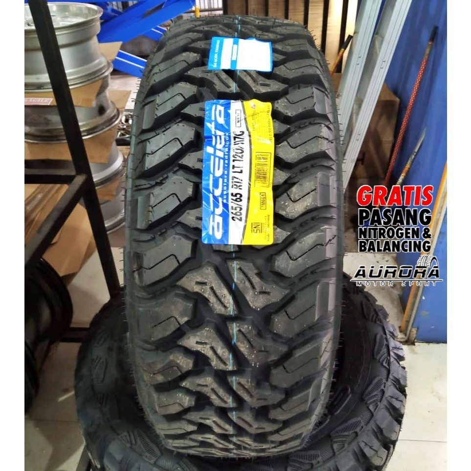 Ban mobil off road ring 17 merk Accelera M/T-01 ukuran 265/65 R17 tubles baru
