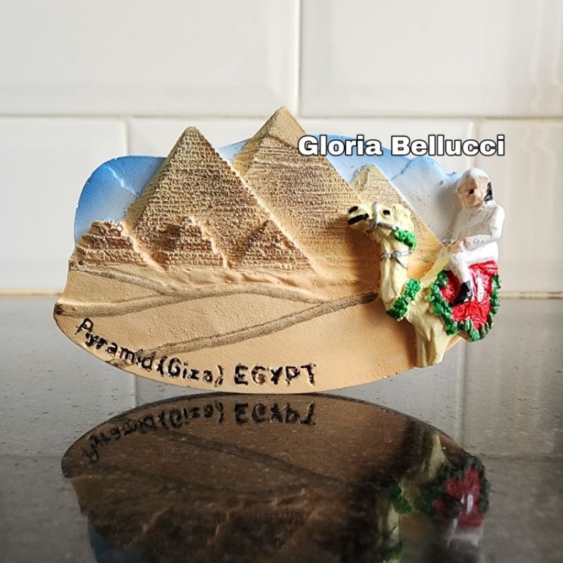 MEGA SOUVENIR OLEH2 MAGNET KULKAS NEGARA MESIR EGYPT CLEOPATRA PIRAMIDA