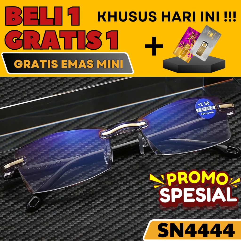Kacamata Baca Plus Super Auto Fokus Anti Radiasi Blueray Kaca Mata Wanita Pria
