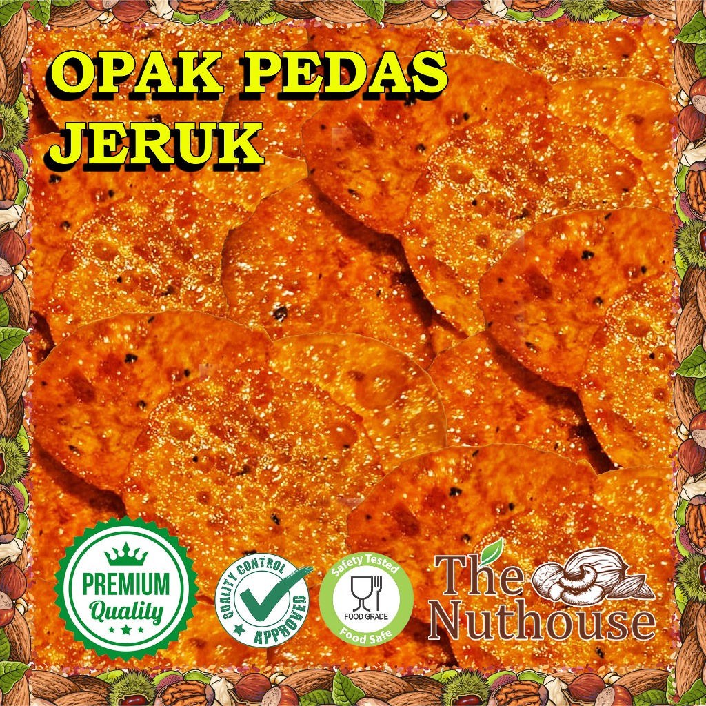 

100gr Opak Jeruk Pedas Manis / Kripik Singkong