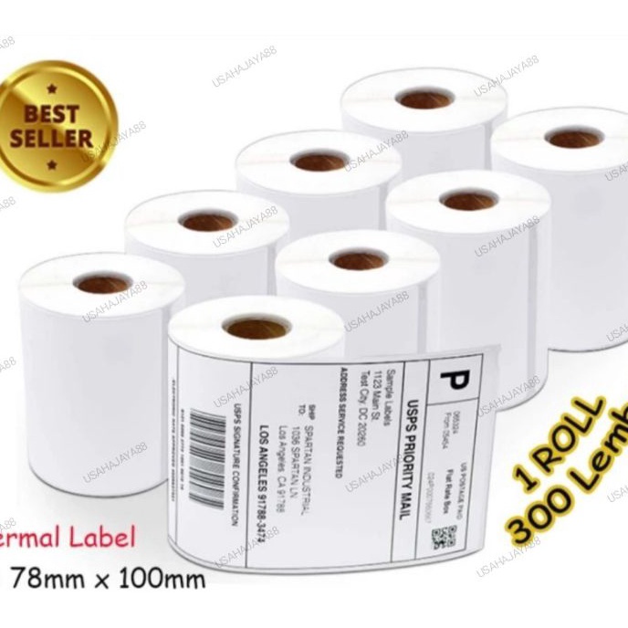 

HJ6 LABEL THERMAL 78 x 1 KERTAS STICKER BARCODE 78 x 1mm isi 3 pcs