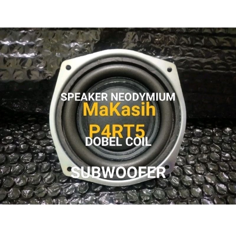 Speaker subwoofer  4 inch  Subwoofer neodymium  (Beli 2, Diskon 40 ribu)  Subwoofer magnet neodymium