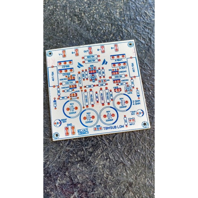 PCB TBM NEW LOW SUB BIAS SERVO