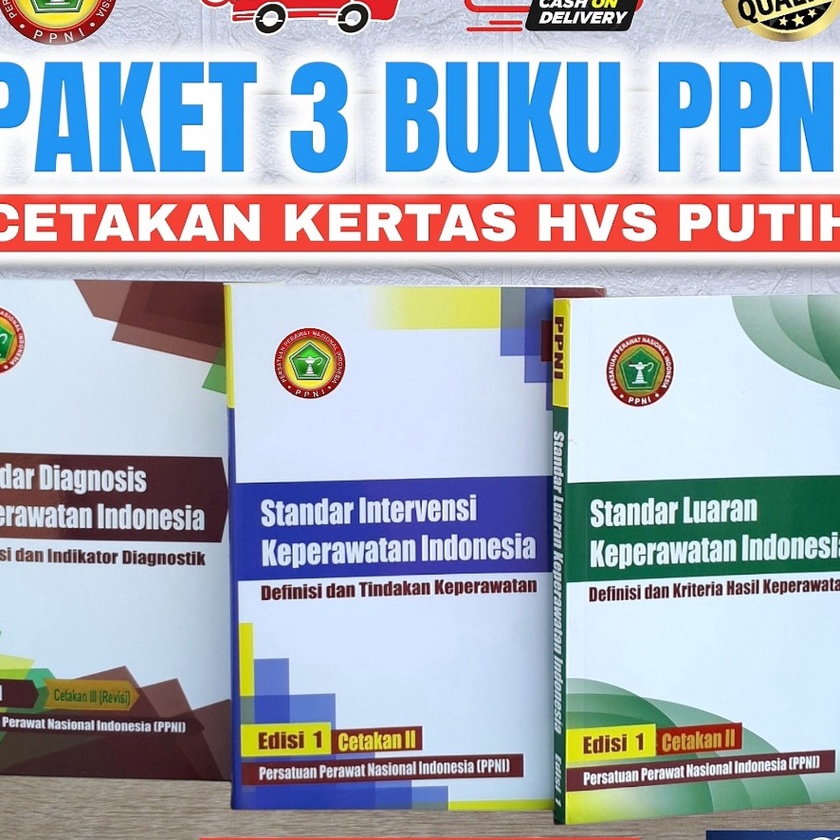 KP8 PAKET 3 BUKU SDKI SIKI SLKI CETAKAN HVS PUTIH PEDOMAN STANDAR PROSEDUR OPERASIONAL KEPERAWATAN B