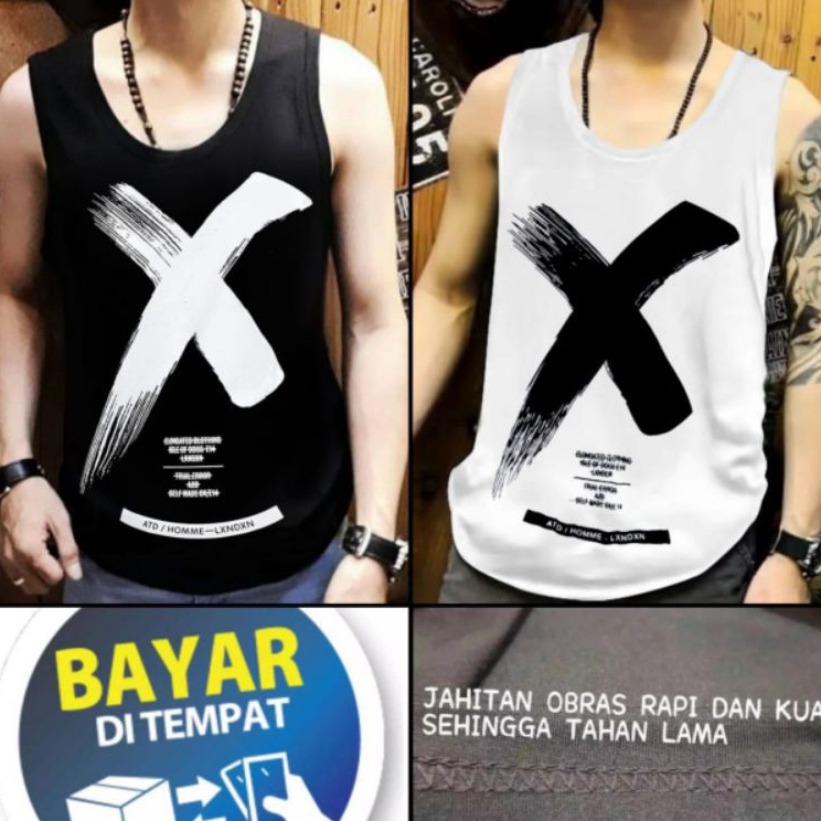 Super Feedback   GRACELLINA COLL  kaos singlet combad Distro Pria X brkualitas harga murahbisa cod