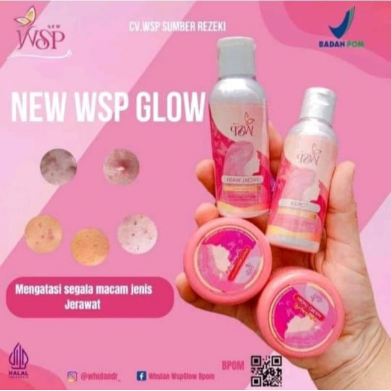 Free gift Wsp glow/Wsp glow skincare paket wajah skincare wsp glow
