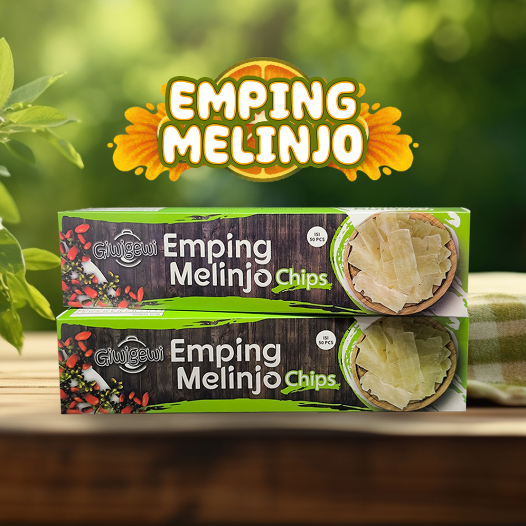 

EMPING MELINJO CHIPS / EMPING RATUS / ISI 50 Lembar