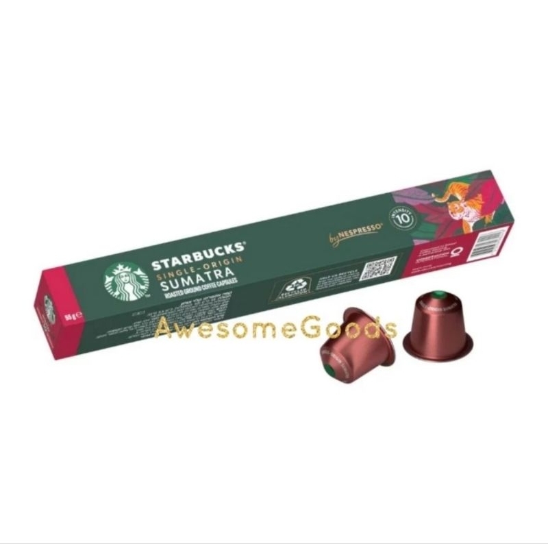 

Starbucks Single Origin Coffee Sumatra by Nespresso 10 Capsules
