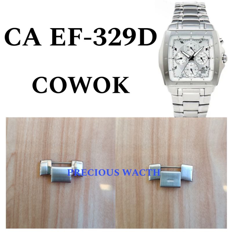 Sambungan Tali Rantai Jam Tangan Casio Edifice Original CA EF-329D Cowok