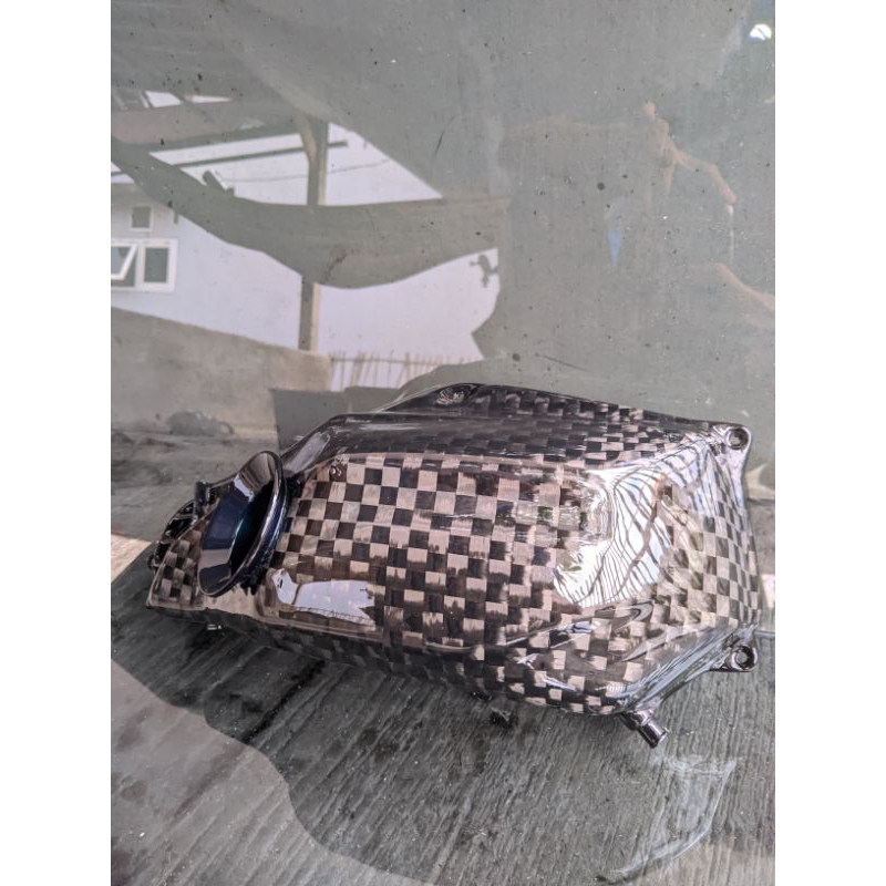 cover filter vario 150/125 kembung carbon spreadtow /cover filter vario 125/150 carbon semua generas