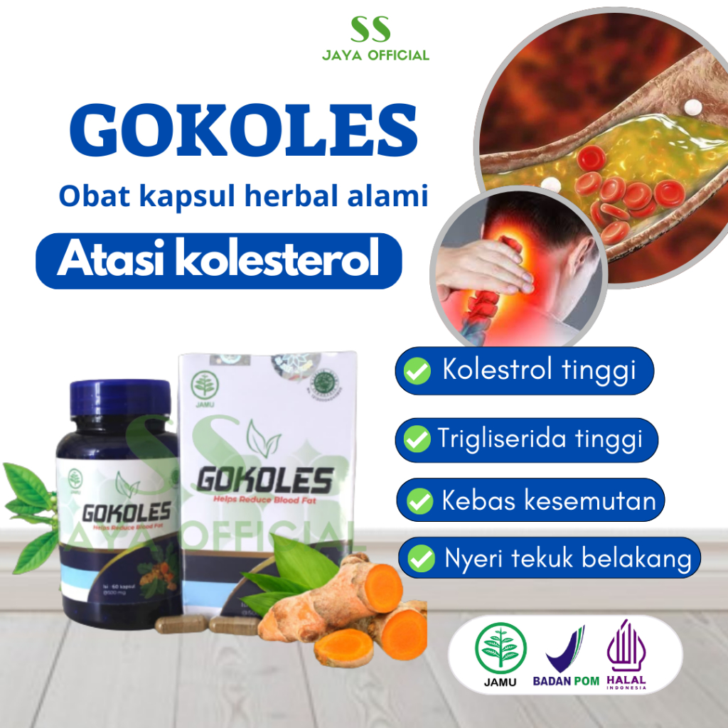 GOKOLES  ASLI 100 % Obat Kolesterol Ampuh | Obat Kolesterol  Kebas Kesemutan