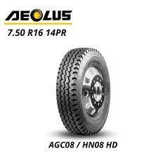 BAN TRUK Aeolus HN08 750-16 Ban Double BUS KAWAT 7.50 R16 FULL SET