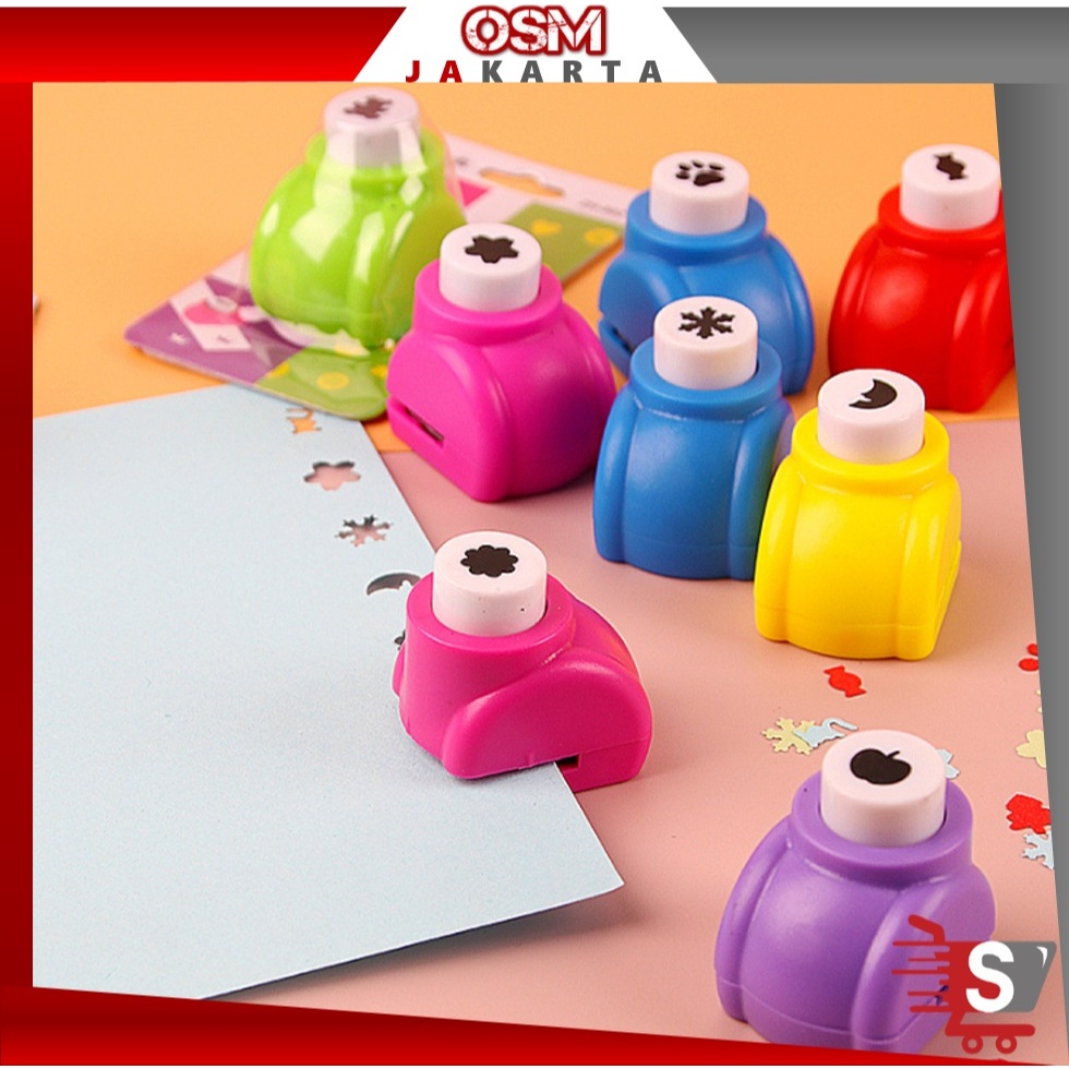 

OSM JKT 6284 Pembolong Kertas Mini Berbagai Bentuk / Paper Cutting Embossing Craft Puncher DIY / Puncher Mini DIY Pemotong Kertas