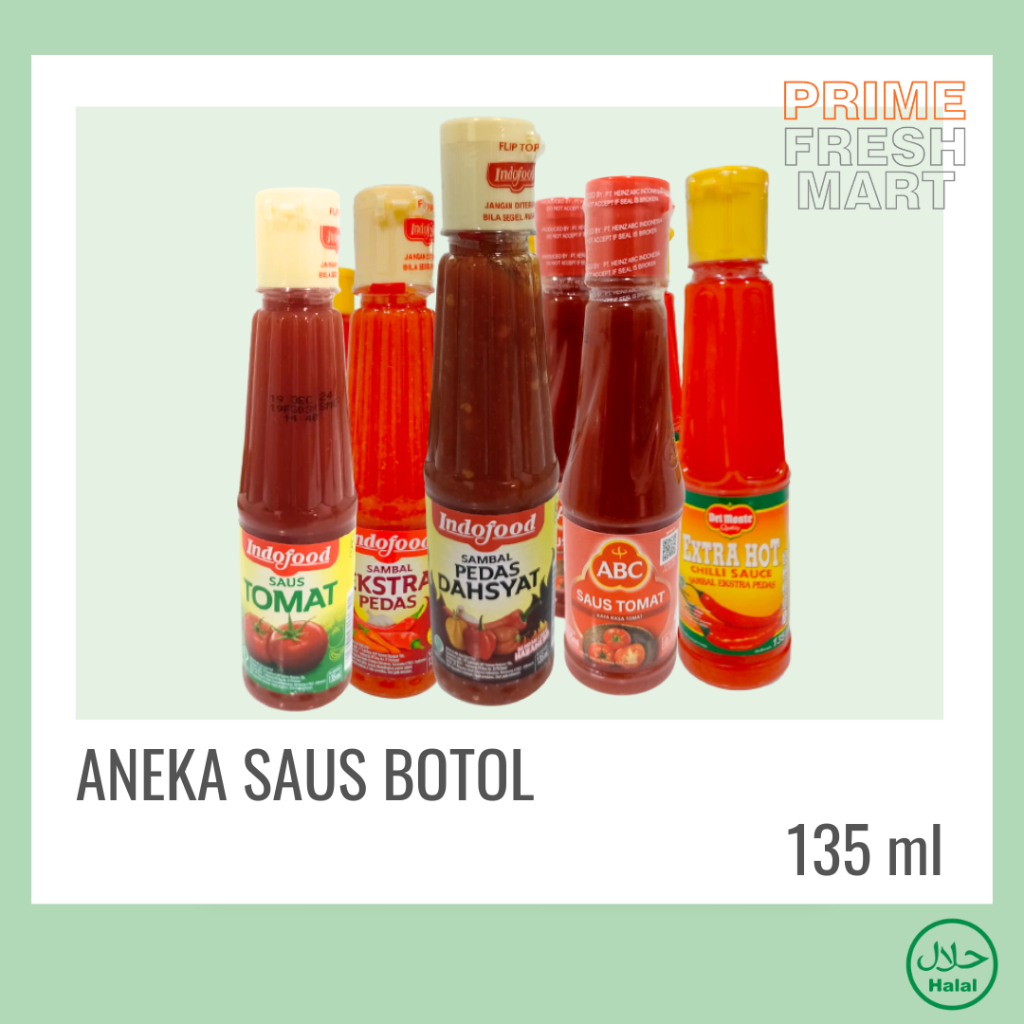 

Aneka Saus Cabe Saus Tomat | Saus Botol Kecil Dan Besar