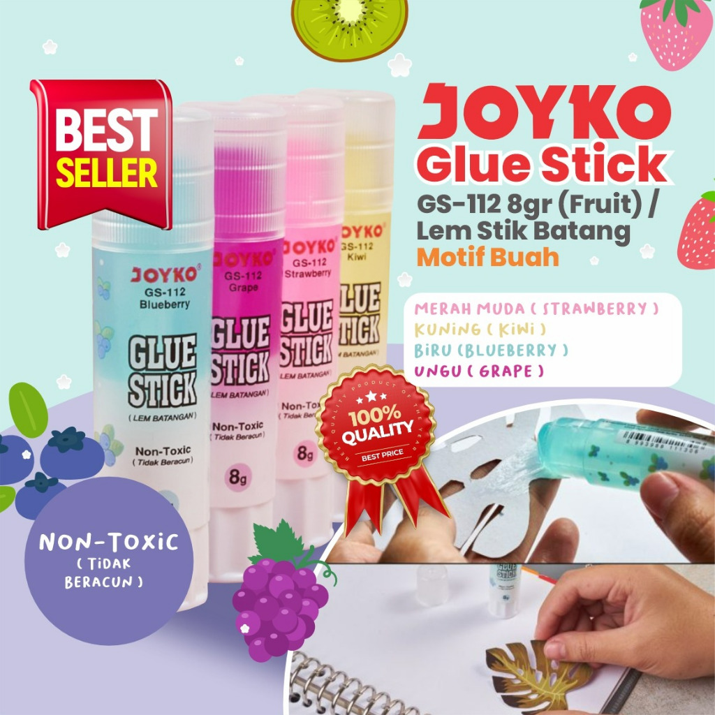 

JOYKO glue stick | LEM KERTAS JOYKO | GLUE STICK | LEM KERTAS GLUE STICK
