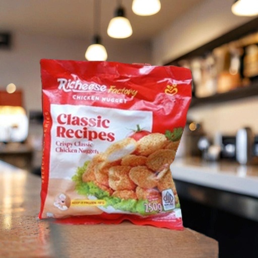 

Nugget Ayam Classic Recipe Richeese Factory 250g - Renyah Luar, Lembut Dalam