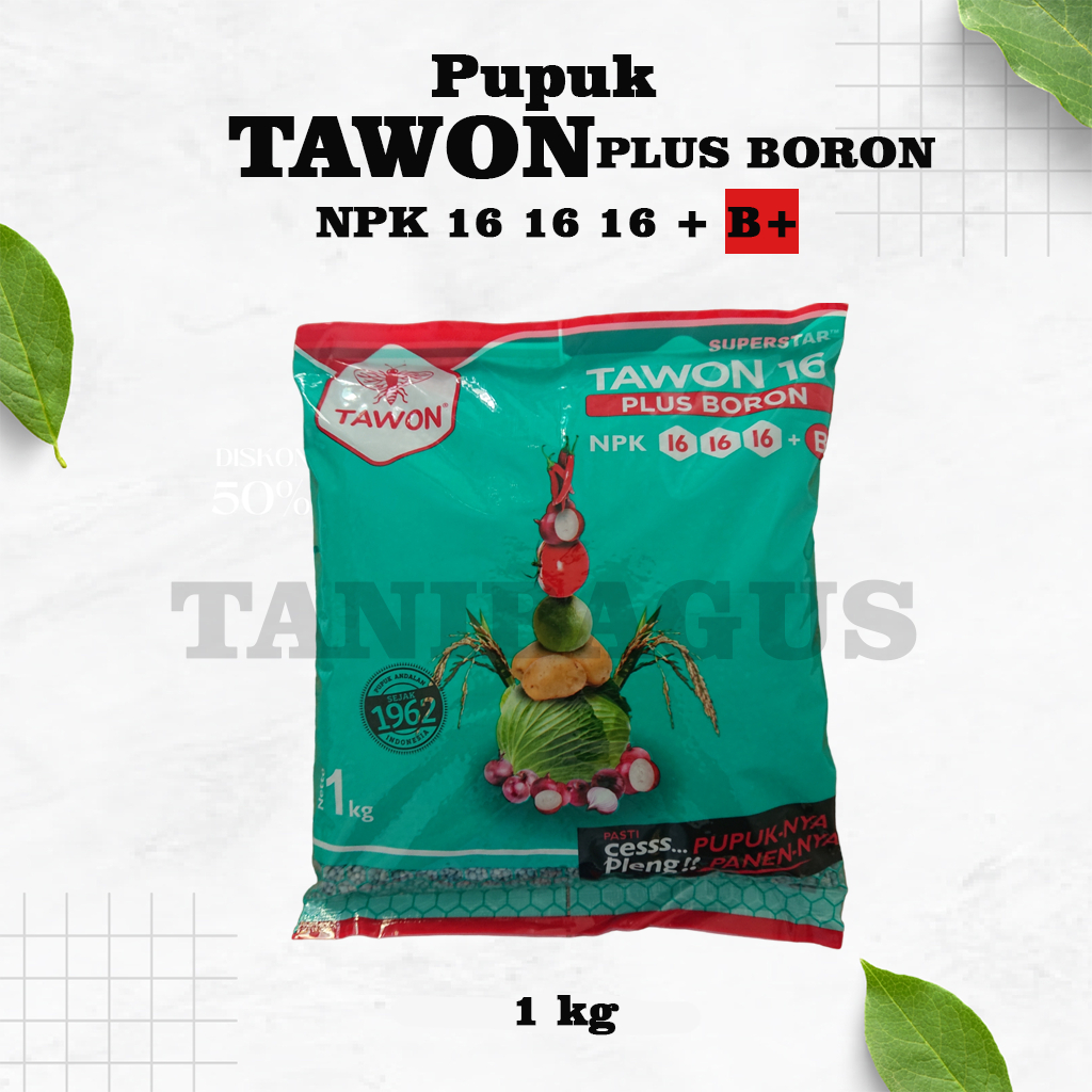 PUPUK TAWON 16 PLUS BORON 1 KG NPK 16-16-16 + B