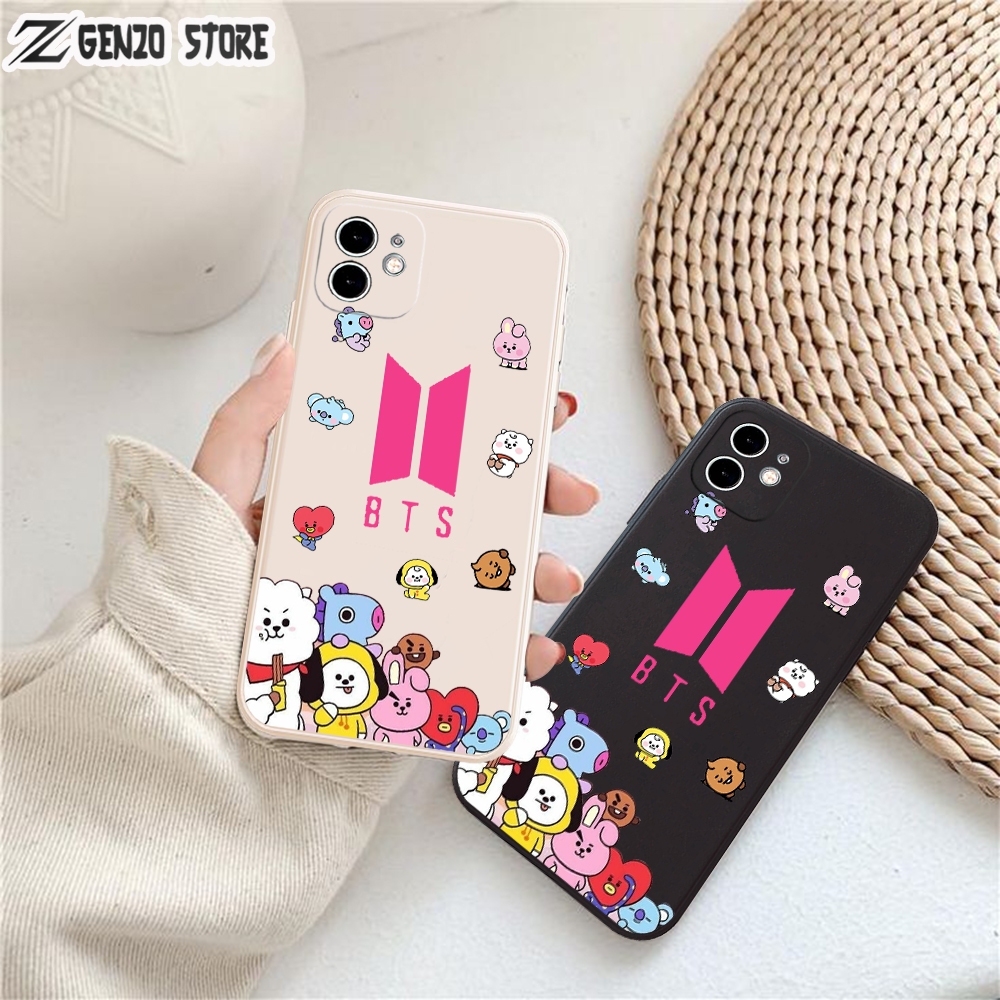 SOFTCASE ALL TYPE XIAOMI REDMI "BT21 BTS" NOTE 11/A1 2022/NOTE 10 5G/NOTE 11 PRO/NOTE 11E/12C/12 202