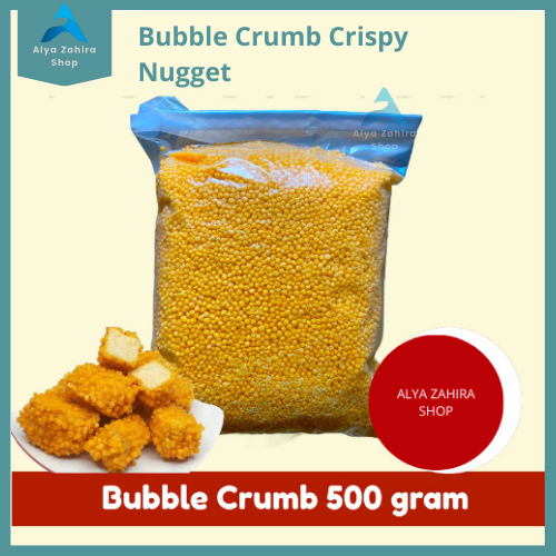 

PROMO Bubble Crumb Crispy Nugget Naget Tepung Roti Bulat 500 gram HALAL