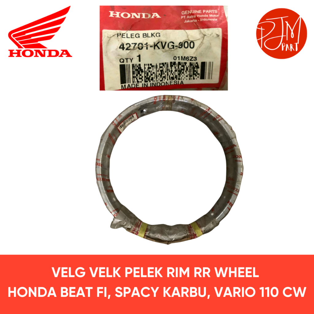 42701-KVG-900 VELG BELAKANG VELK BELAKANG PELEK BBELAKANG RIM RR WHEEL HONDA BEAT FI, SPACY KARBU, V