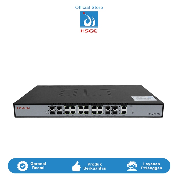 HSGQ XE04S EPON OLT 4*10G SFP+ Slots ETH Port