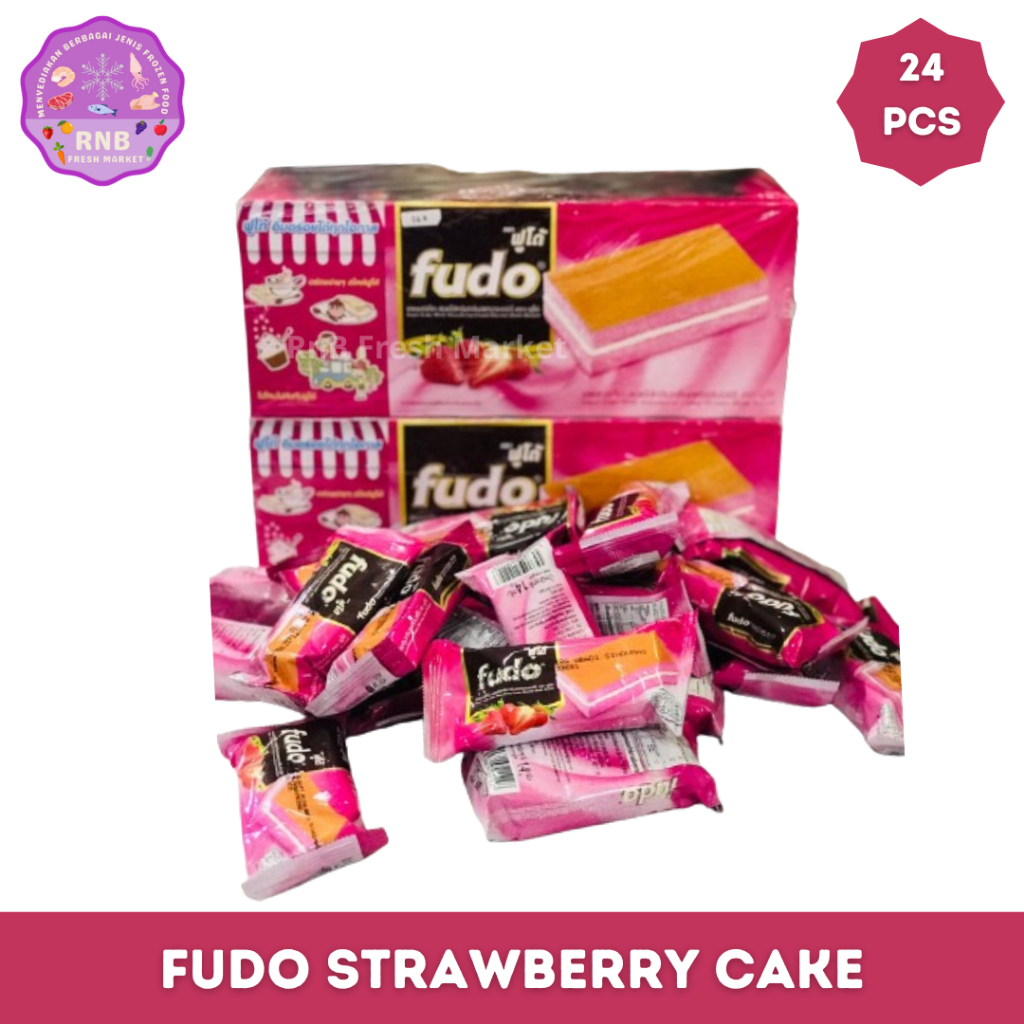 

Fudo Layer Cake With Strawberry Cream Netto 14 Gram X 24 Pcs