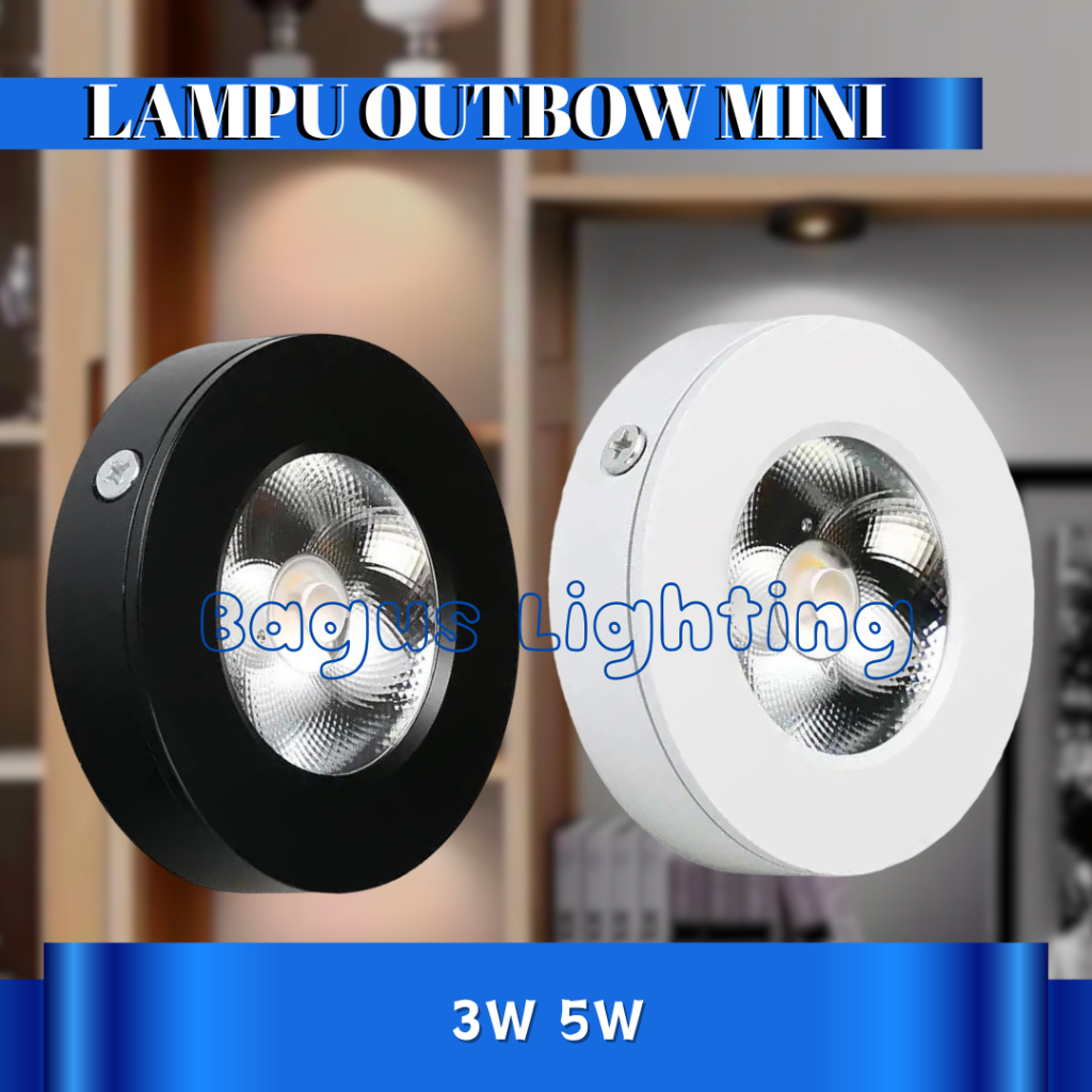 Lampu Downlight Outbow Mini Spot 3 Watt 5 Lampu Plafon Slim Downlight