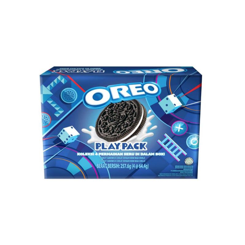 

Oreo PlayPack — Chocolate Sandwich Biscuits 4×64,4gr