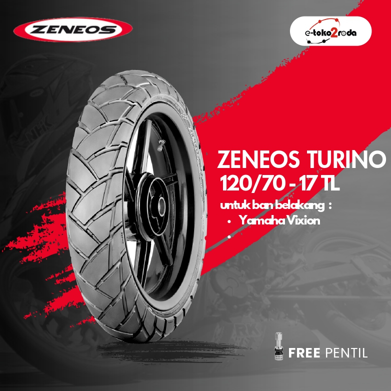 BAN ZENEOS TUBELESS  TURINO ZN33 120/70 RING 17