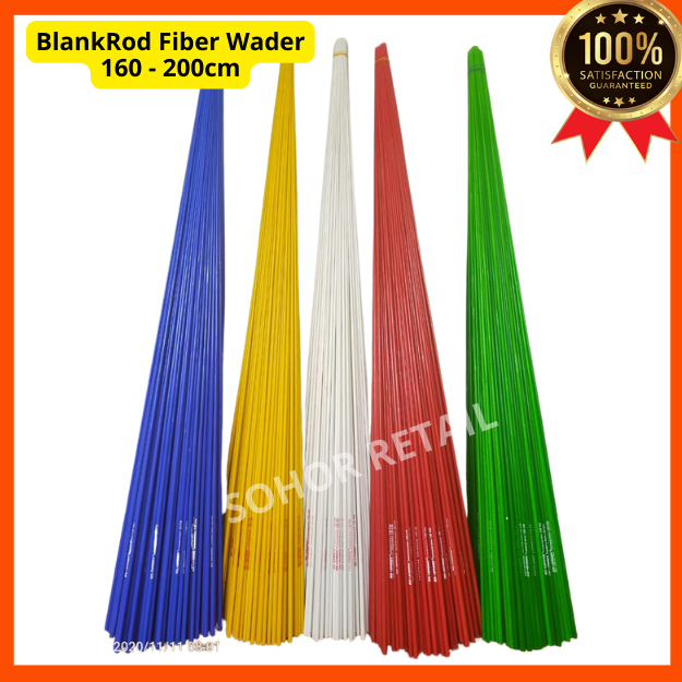 Blankrod Joran Bahan Fiber Lentur / Wader / Timbang 160 - 200cm - Eco Carbonex