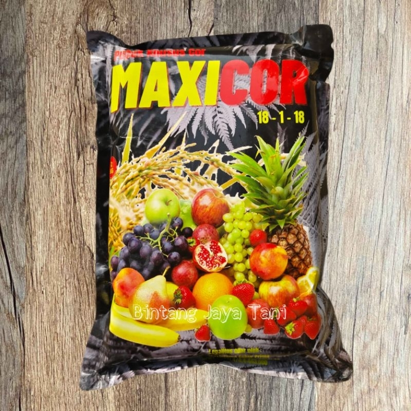 NPK SERBUK MAXICOR 18-1-18 ISI 2KG/ PUPUK NPK COR SERBUK/ PUPUK KHUSUS COR Larut Dalam Air/Npk Buah 