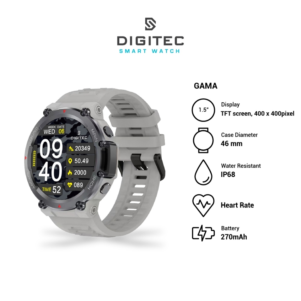 Smart Watch DIGITEC GAMA Jam Tangan Original