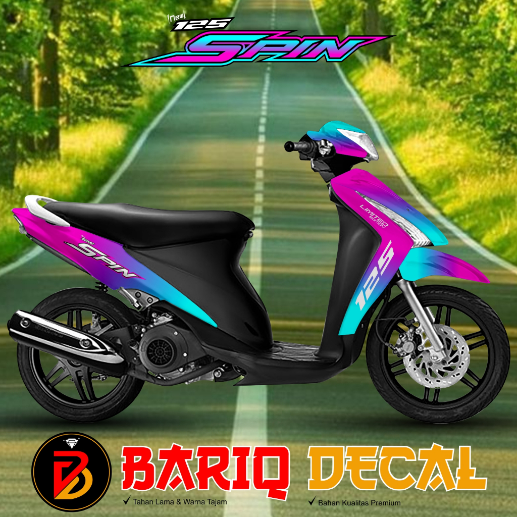 Decal SPIN 125 Full Body - Stiker SPIN 125 Full Body - Dekal SPIN 125 Full Body - Striping SPIN 125 