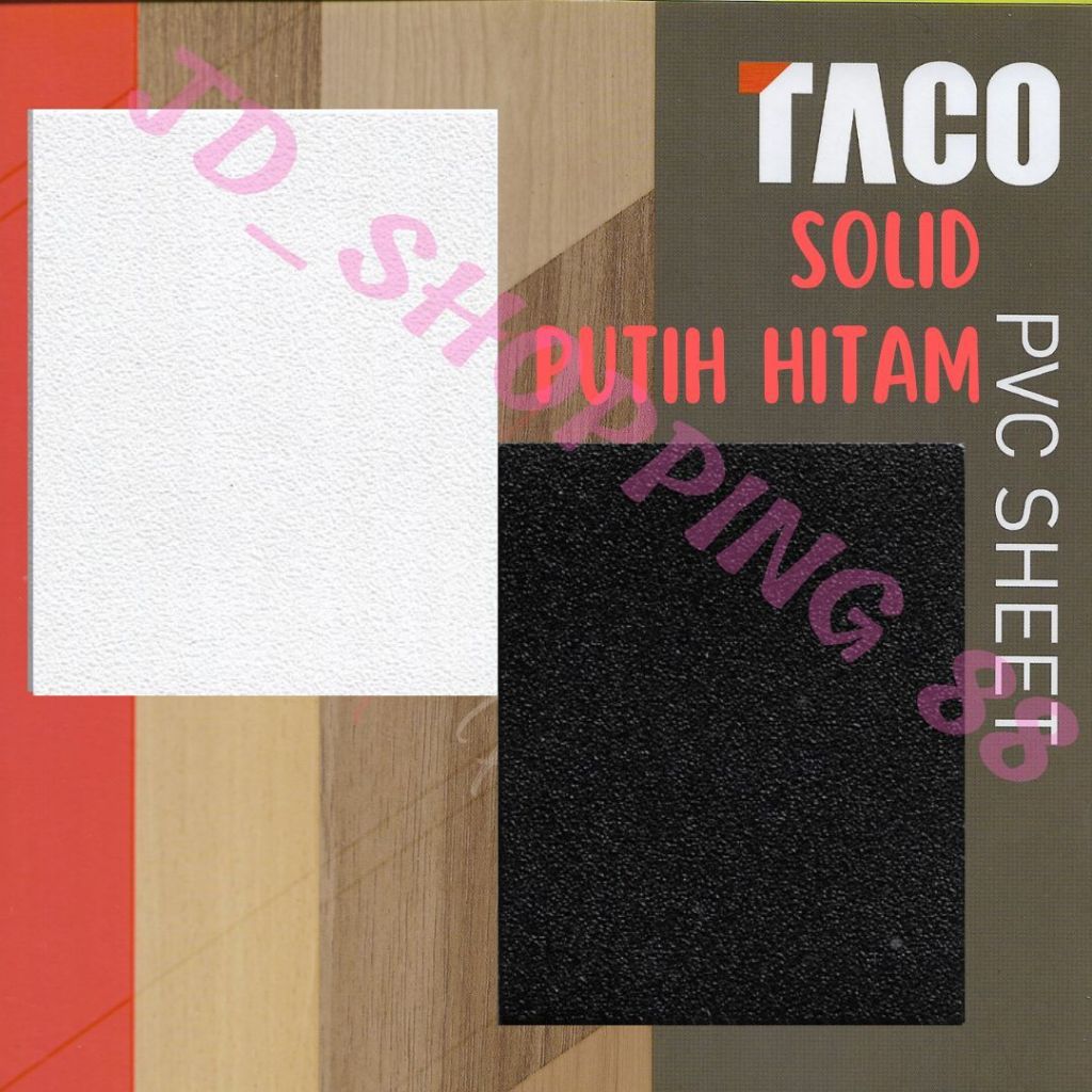 Taco Sheet Putih Doff Hitam Doff - PVC Sheet P02 - P03