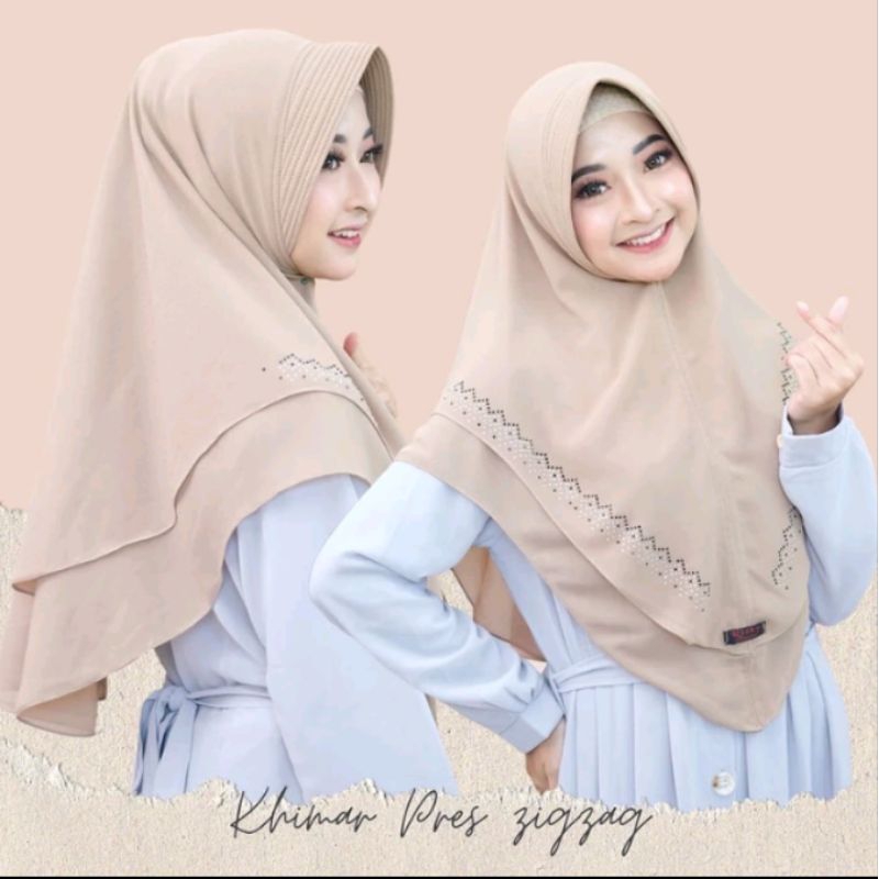 TERLARIS HIJAB PAYET ZIGZAG CERUTY DUA LAYER BY RIZKY COLECTION/HIJAB CERUTY 2 LAYER PAYET