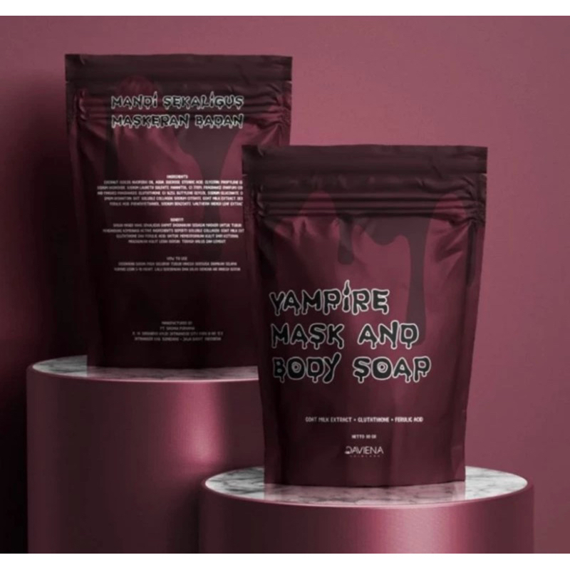 DAVIENA SKINCARE SABUN VAMPIRE MASK AND BODY SOAP | OFFICIAL STORE | DAVIENA | DEVINA SKINCARE | DAV