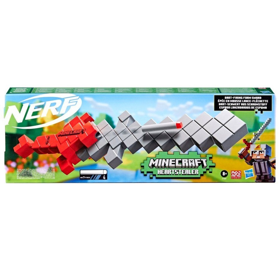 Nerf Minecraft Sox Foil Heartstealer Toy Sword Blaster Hasbro