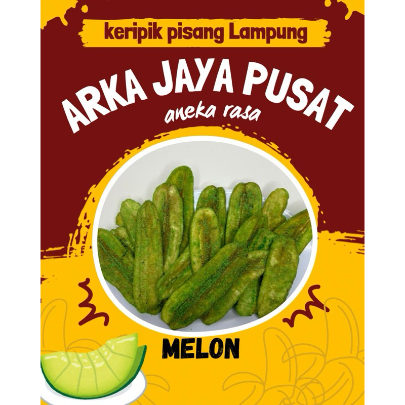 

200 gram keripik pisang kepok rasa MELON dan aneka rasa