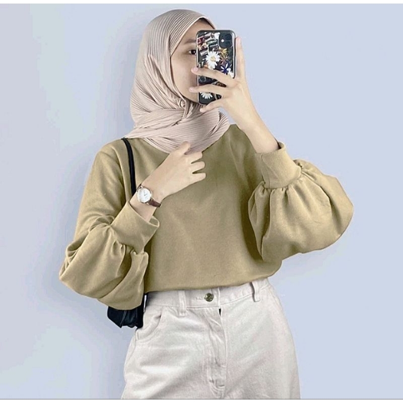 KODEA Puffy Top Blouse